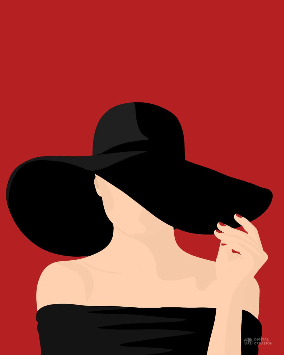 femme chapeau