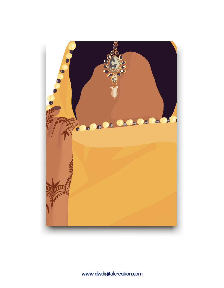poster femme désert